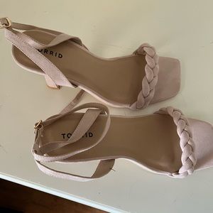 Torrid heels. Blush colored size 13WW